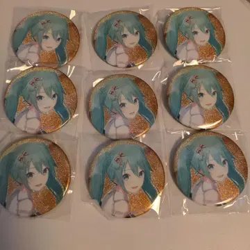 하츠네 미쿠 글리터 캔뱃지 9개 세트