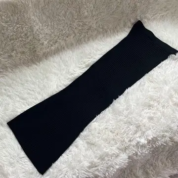 윔 가젯 니트 핏 스커트 블랙