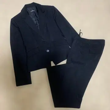 블랙 테일러드 팬츠 수트