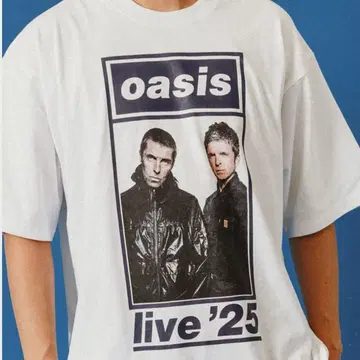 [ 미사용 새상품 ] oasis live '25 T셔츠