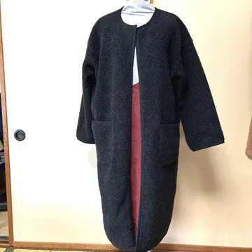 르 시엘 드 해리스 보아풍 롱 코트 블랙 M~L 사이즈