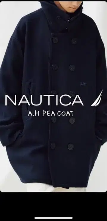 NAUTICA A.H PEA COAT 네이비