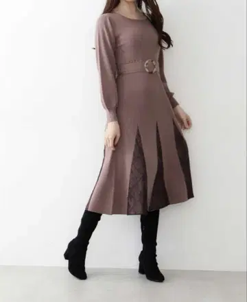 새상품급 JILL by JILL STUART 머메이드 플레어 니트 원피스
