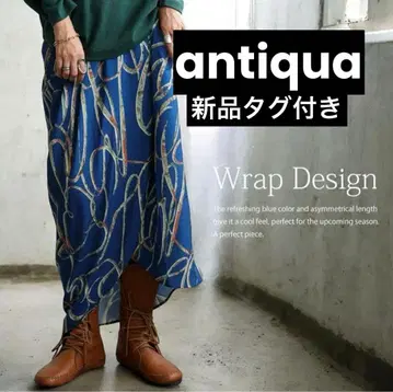 [택 포함 새상품] antiqua 안티카* 랩 스커트