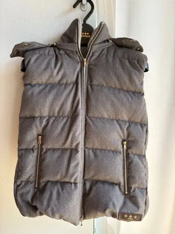 TATRAS 타트라스 다운 베스트 퍼 탈부착 가능 브라운