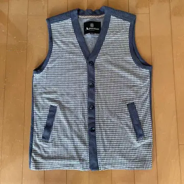 Aquascutum 체크 무늬 베스트 M 사이즈