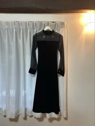 NEUNA 누나 벨로아 머메이드 드레스 S