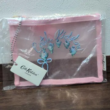 [ 리츠칼튼 한정품 ] Cath Kidston 자수 메쉬 파우치