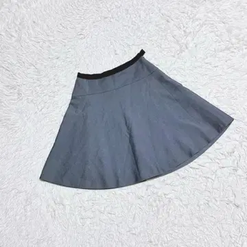 [ INED ] 플레어 스커트 (7) 미니 스커트 일본제 그레이 무지