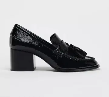 새상품급 ZARA 에나멜풍 로퍼 37 자라