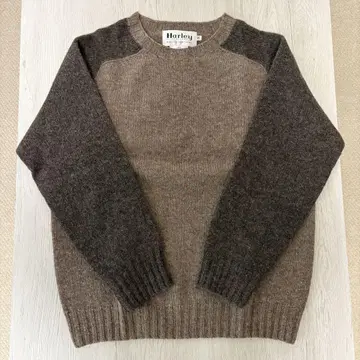 스코틀랜드제 울 스웨터 사이즈 36 브라운