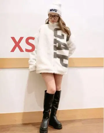 GAP 플리스 자켓 화이트 XS