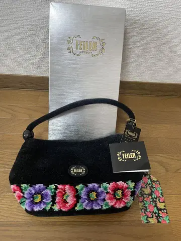 FEILER 꽃무늬 자수 핸드백