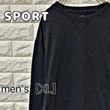 [ sport ] 긴팔 티셔츠 롱티 [ 남성용 XL ] 그레이 D124