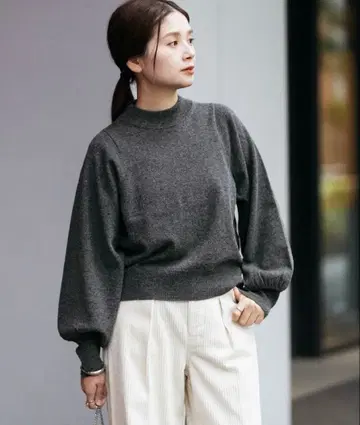 JOURNAL STANDARD 워셔블 울 볼륨 퍼프 풀오버
