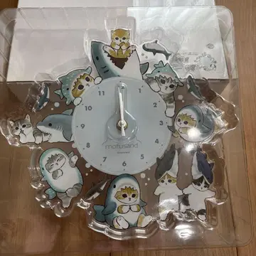 mofusand 상어 가득 아크릴 벽걸이 시계 MFS-099