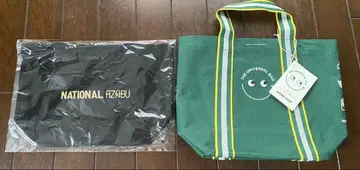 내셔널 아자부 안야 힌드마치와 내셔널 미니 토트백 블랙 & 골드
