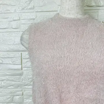 mitchell Macaron 슬리브리스 스웨터 핑크