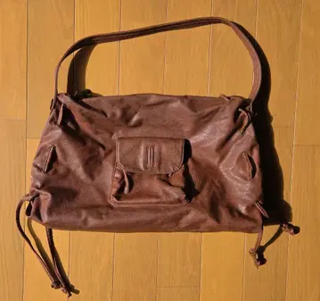 여성용 가죽 숄더백 지퍼 포함 45 x 30cm