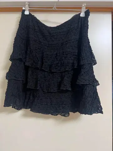 오늘까지 판매! 블랙 레이스 미니 스커트 itimi vintage