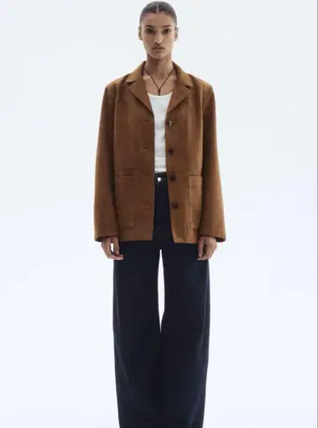 택 포함 새상품 H&M 스웨이드 자켓