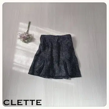 [인빵 포함] CLETTE 쿠레트 트위드 플레어 스커트 인기 사이즈 LL
