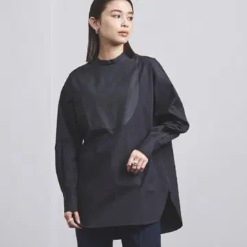united arrows/블라우스/콤비셔츠/네이비