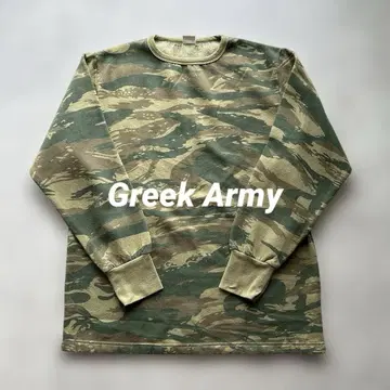 실물 USED 그리스군 스웨트 셔츠 카모플라쥬