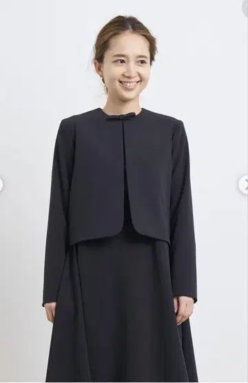yori 새상품 자켓 노카라 리본 세레모니