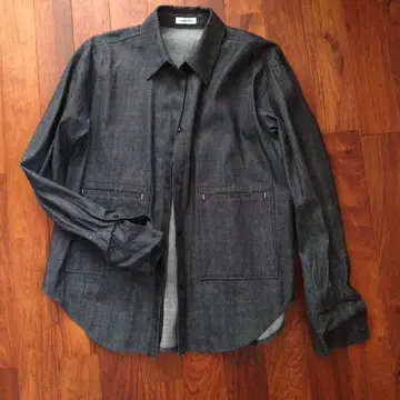 common vintage 다크 그레이 긴팔 셔츠