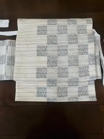 덧대 만들기 오비 화이트와 그레이