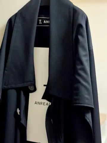 [ 주말 가격 ] ANREALAGE 블랙 오픈 프론트 자켓 OS