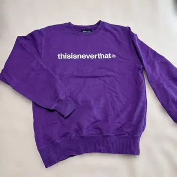 thisisneverthat 퍼플 맨투맨 S