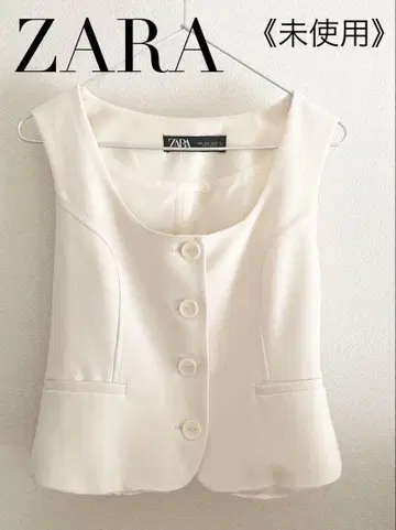 [ 새상품급/미사용 ] ZARA 베스트 아이보리 M
