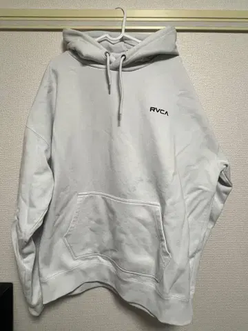 RVCA 프린트 후드티 XL 화이트