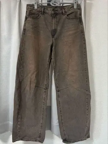 GU 배럴 레그 진 XL 브라운