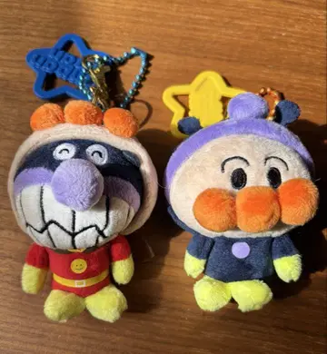 호빵맨 세균맨 봉제 인형 키링 세트