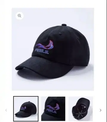 FEELS. 로고 캡 블랙 우에스기 슈헤이