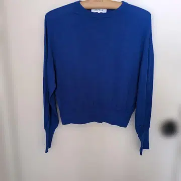 [새상품급] 연말 가격 인하 엔폴드 실크 코튼 니트 로얄 블루