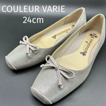 새상품급 COULEUR VARIE 펌프스 밸리 슈즈 글리터 세탁 가능