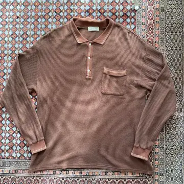 Comfortable Reason Waffle Polo Lsize