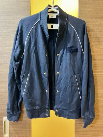 LACOSTE 맨투맨 바시티 자켓 로고 파일