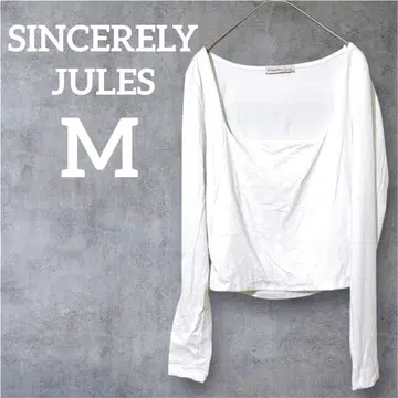 SINCERELY JULES 화이트 긴팔 T셔츠 [ M ]