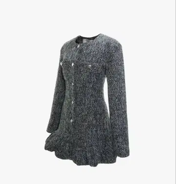 S tweed balloon dress mini theredthread