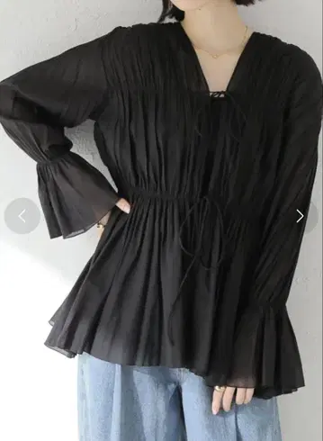 Plage COTTON SHIRRING 블라우스