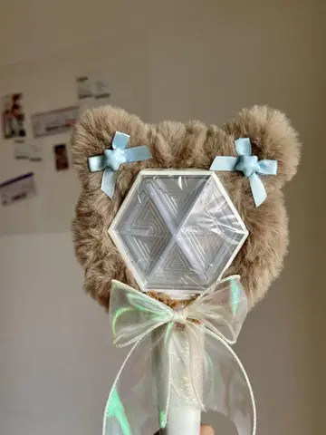 카이 EXO 응원봉 커버 즉시 구매 가능 브라운 곰 ver