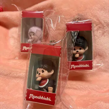 몽치치 앉아 패키지 피규어 키체인 전 3종 컴플리트