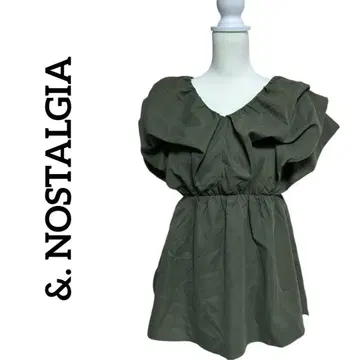 &. NOSTALGIA 앤드 도트 노스탤지어 2way 볼륨 턱 블라우스