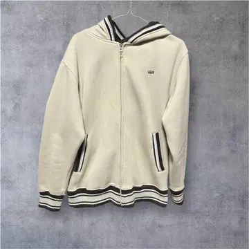 VANS 반스 로고 자수 지퍼 후드티 후드티 맨투맨 속기모