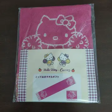 커브스 한정품 Hello Kitty 핑크 타월